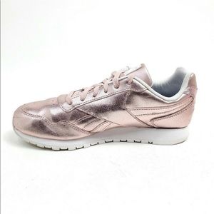 Reebok metallic pink sneakers